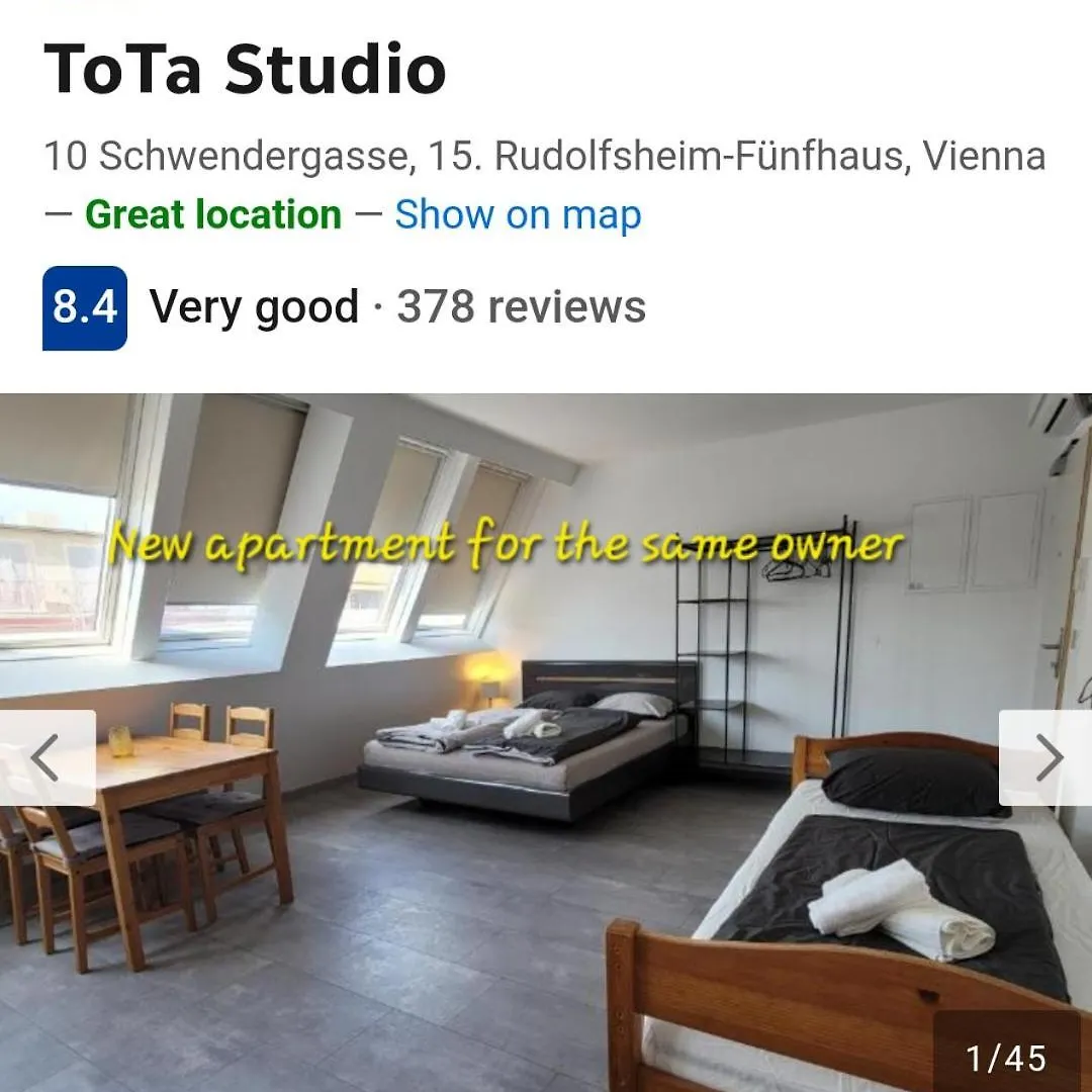 Ferienwohnung Tota K1 Wien Apartment